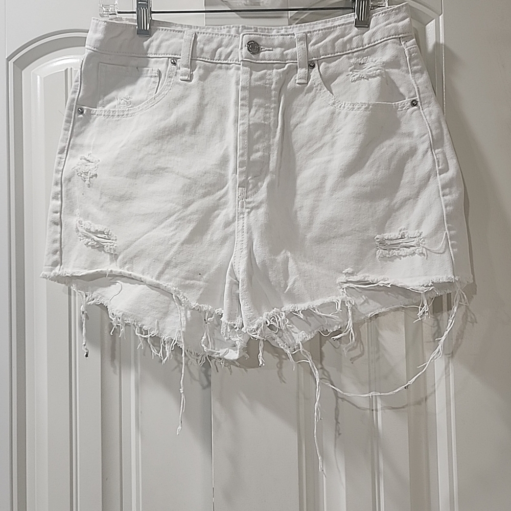 Wild Fable White Frayed Jean Shorts